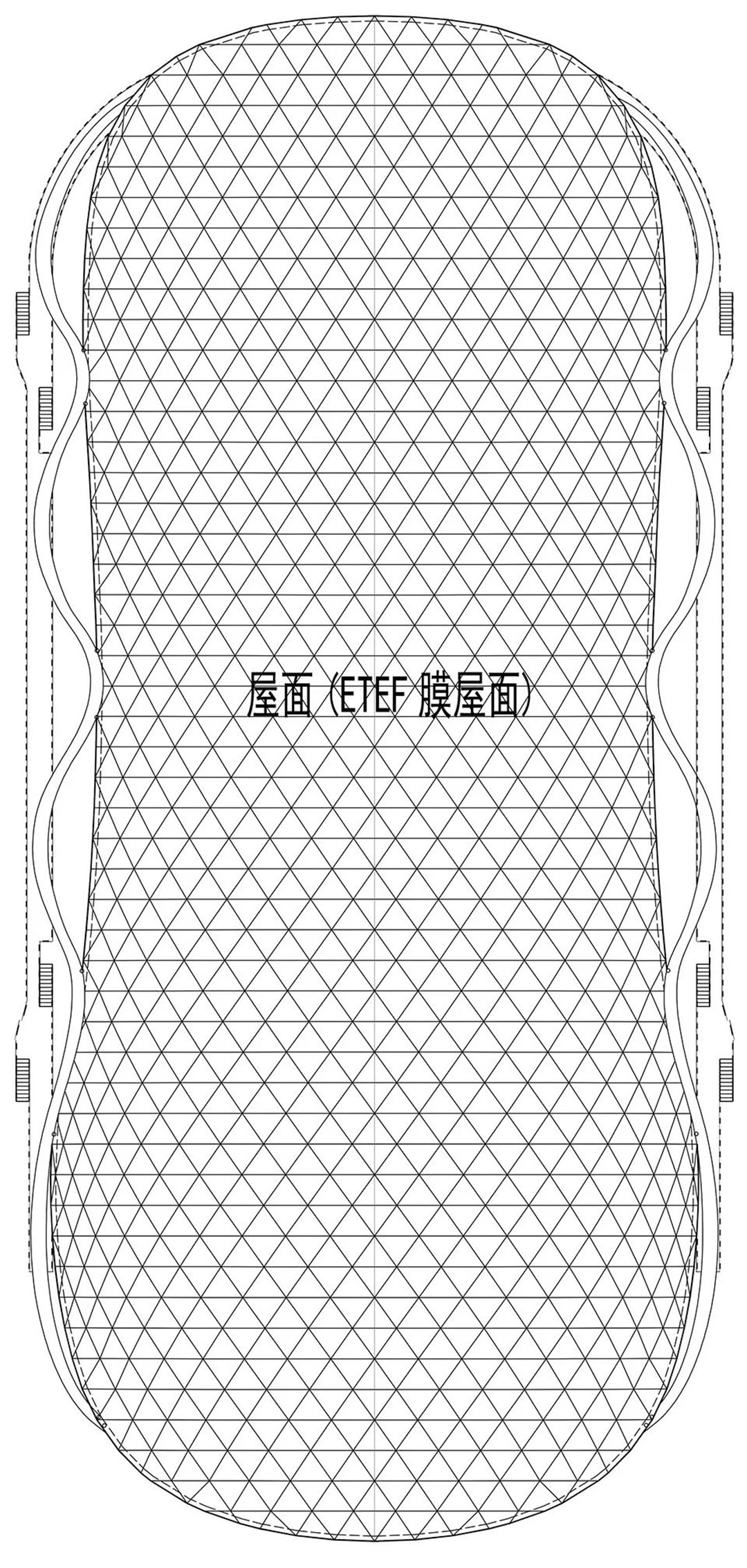 帆影碧波|风雨操场上的ETFE膜结构穹顶